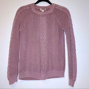 F21 | Purple Crew Neck Knit Sweater - Small
